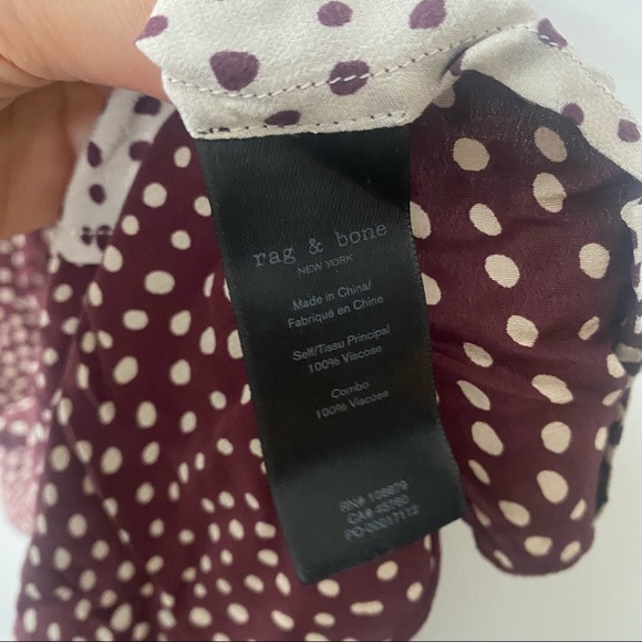 Rag & Bone Dirdre Midi Dress Polka Dot Size XS - Picture 7 of 8